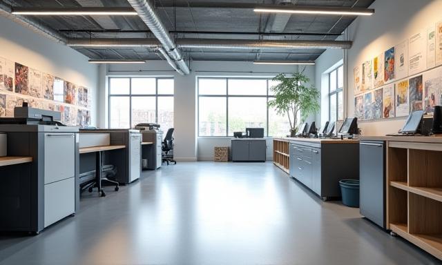 Interior of Premier Print Solutions UK print shop