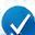 Checkmark for fast turnaround