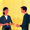 Friendly staff assisting a customer
